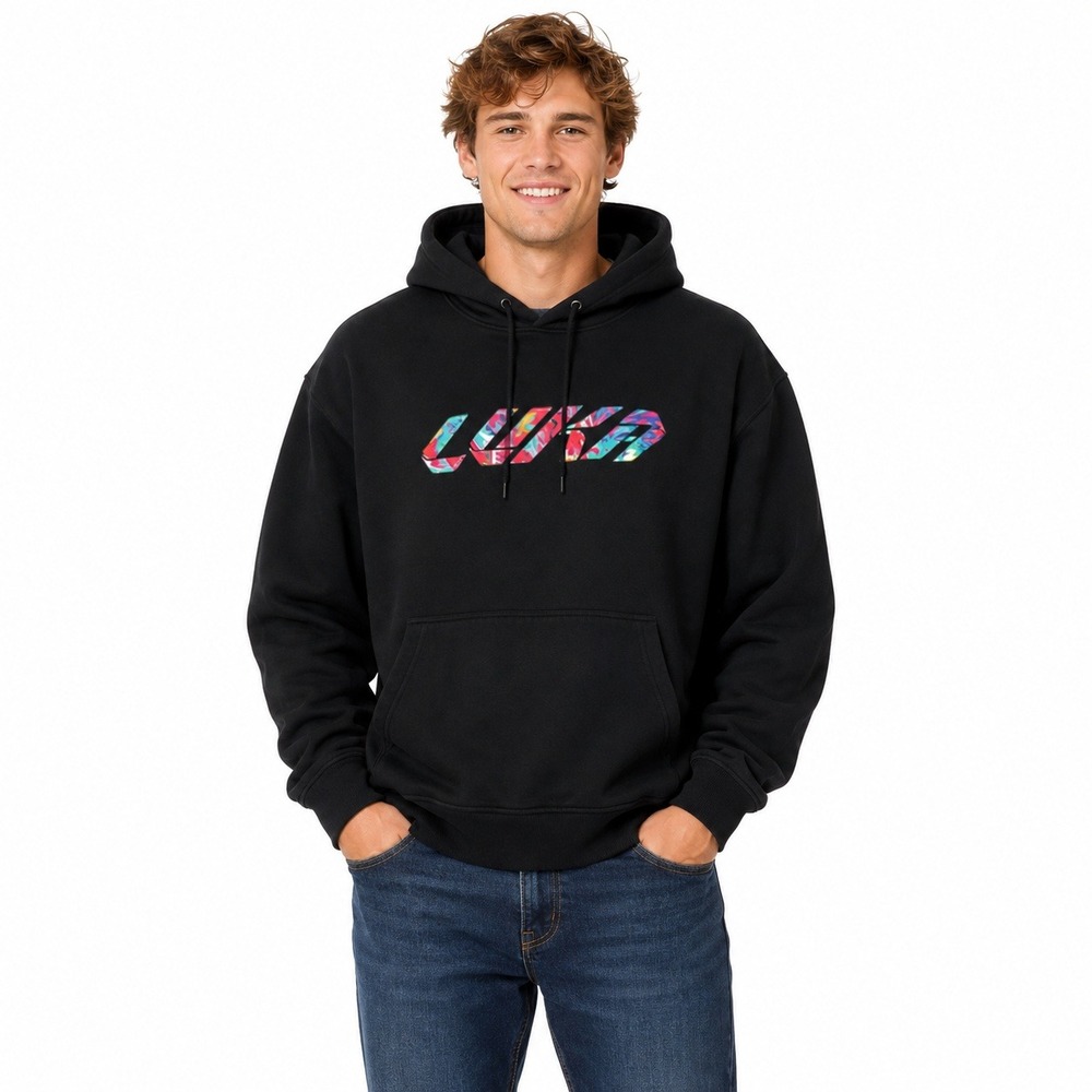 Jordan Luka Doncic Hoodie Men Large Black Graphic Fleece Pullover FD0617-010